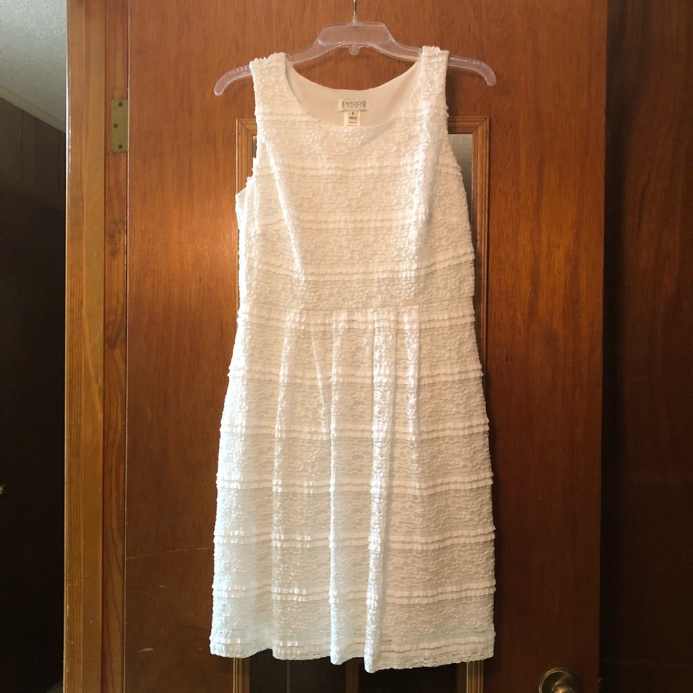 White lace dress